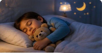 Calm bedtime routine