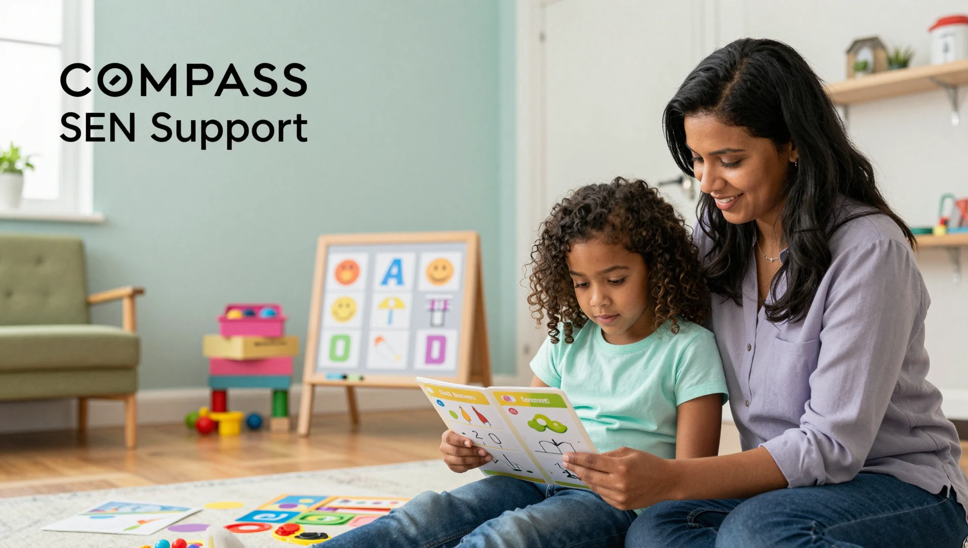 Compass team supporting a child